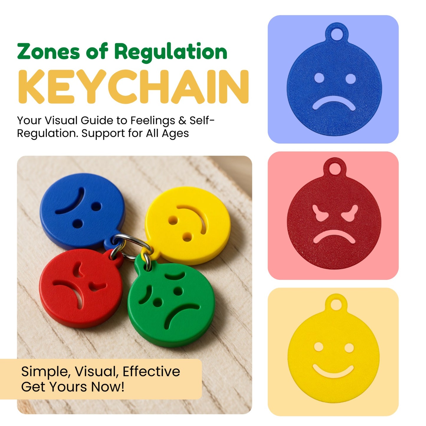 Zones of Regulation Keychain