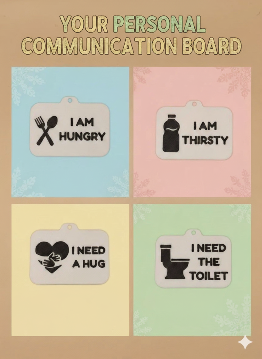 Communication Cards Keychain