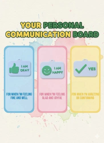 Communication Cards Keychain