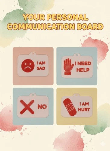 Communication Cards Keychain