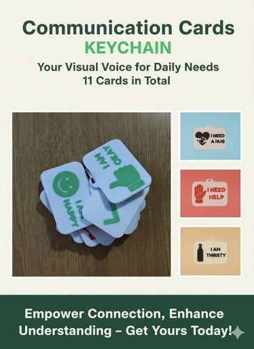 Communication Cards Keychain